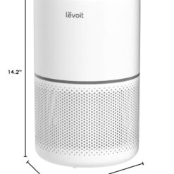 LEVOIT Core300-P Air Purifier for Home Allergies Pets Hair in Bedroom, Covers Up to 1095 ft² by 45W High Torque Motor, White