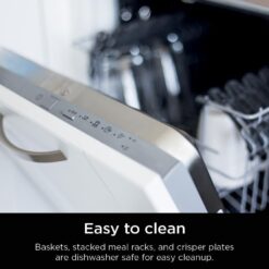 Ninja DoubleStack 2-Basket Air Fryer, DoubleStack Technology Cooks 4 Foods at Once, Space Saving Design, 8 QT, Black, SL201