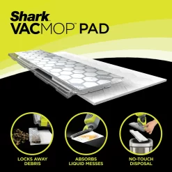 Shark VACMOP Cordless Hard Floor Vacuum Mop with Disposable VACMOP Pad VM200P12