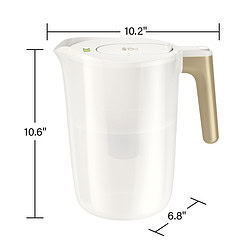 Beautiful by PUR 12 Cup Water Filtration Pitcher, W 10.2