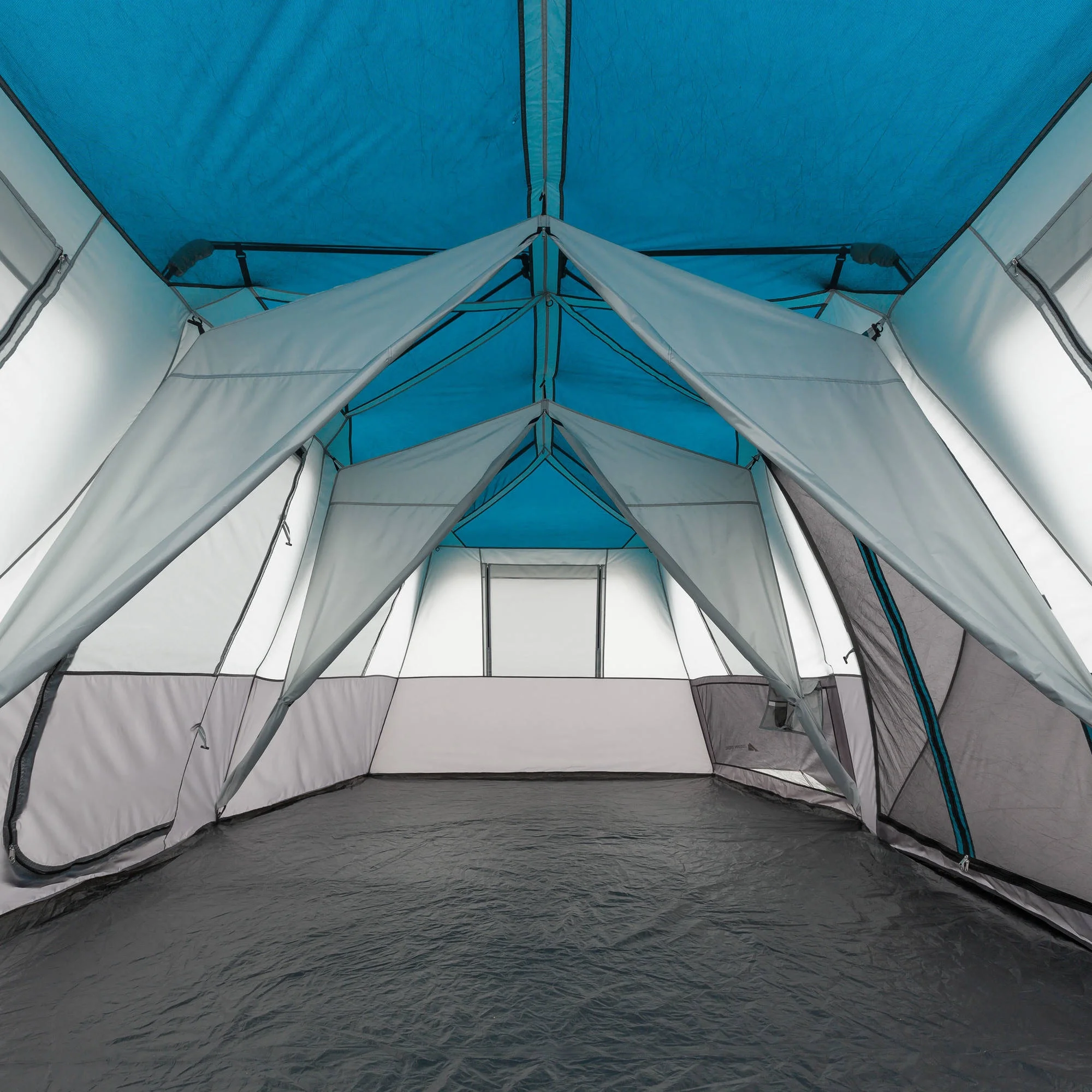 Ozark Trail 20' x 10' Instant Cabin Tent in Gray and Teal, Sleeps 12 - Image 9