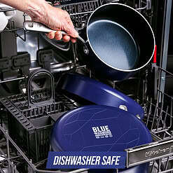 Blue Diamond 12-Piece Toxin-Free Ceramic Nonstick Pots and Pans Cookware Set, Dishwasher Safe