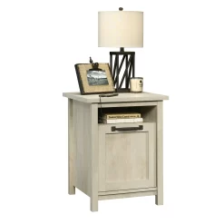 Better Homes & Gardens Modern Farmhouse USB Nightstand, Rustic White Finish