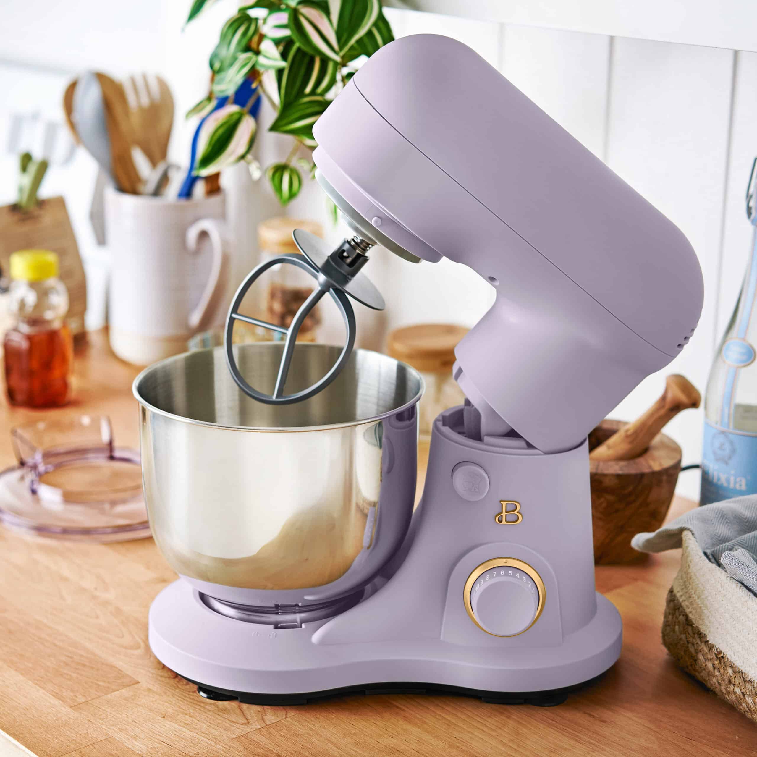 Beautiful 3.5 Qt Stand Mixer, Lightweight & Powerful with Tilt-Head, Lavender by Drew Barrymore