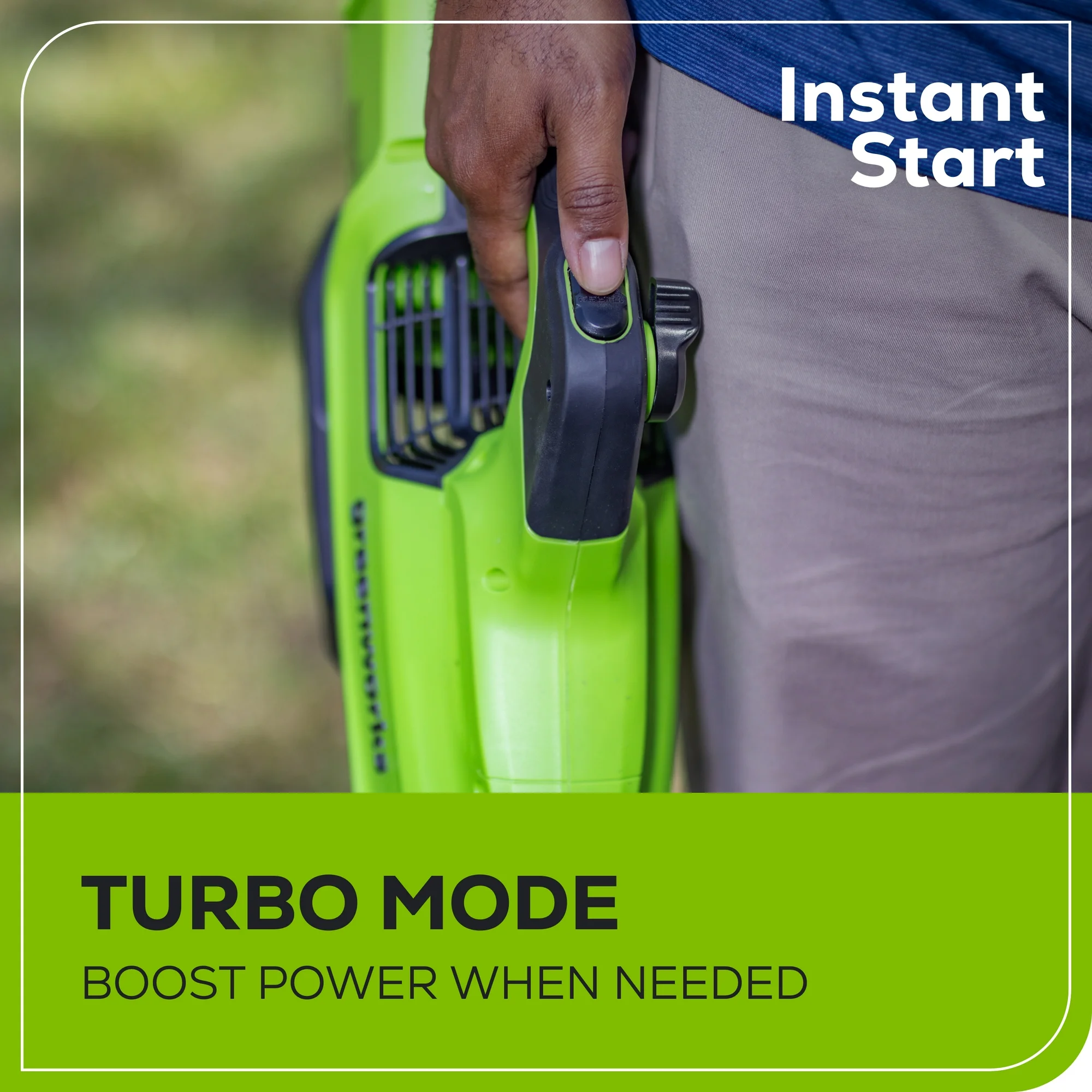 Greenworks 60V 16" String Trimmer & 630 CFM 170 MPH Blower Combo Kit with 2.5Ah Battery & 3 Amp Charger 1359802 - Image 5