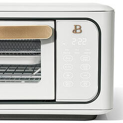 Beautiful Infrared Air Fry Toaster Oven, 9-Slice, 1800 W, White Icing by Drew Barrymore