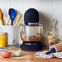 Beautiful 3.5 Qt Stand Mixer, Lightweight & Powerful with Tilt-Head, Starry Night by Drew Barrymore, Blue
