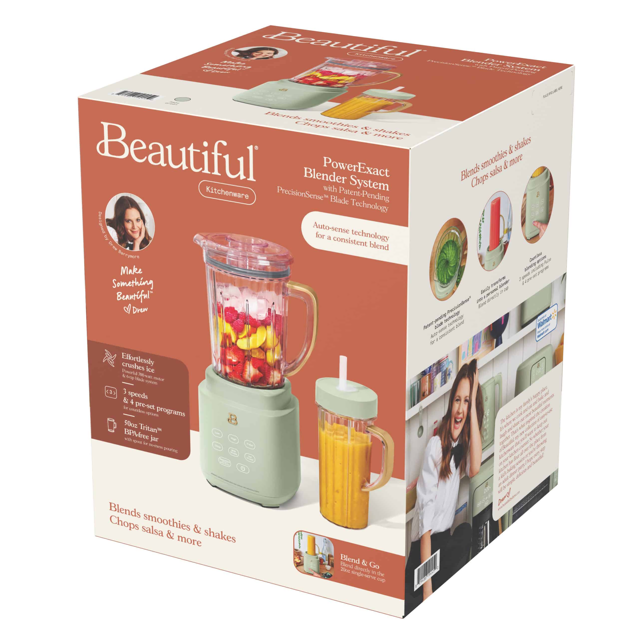 Beautiful PowerExact Blender System, Sage Green by Drew Barrymore