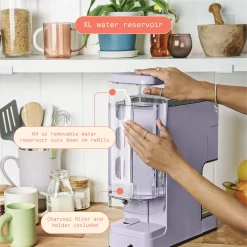 Beautiful Perfect Grind Programmable Single Serve Coffee Maker, Lavender by Drew Barrymore