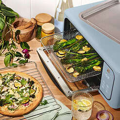 Beautiful Infrared Air Fry Toaster Oven, 9-Slice, 1800 W, Cornflower Blue by Drew Barrymore
