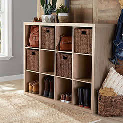 Better Homes & Gardens 16-Cube Storage Organizer, Natural