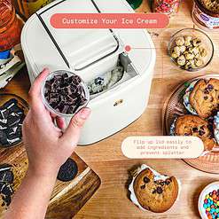 Beautiful 1.5 Qt Ice Cream Maker with Touch Activated Display, White Icing by Drew Barrymore