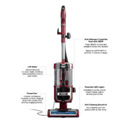 Shark Navigator Lift-Away Pet Upright Vacuum Cleaner - PowerFins Brushroll, HEPA Filter, Anti-Allergen Seal