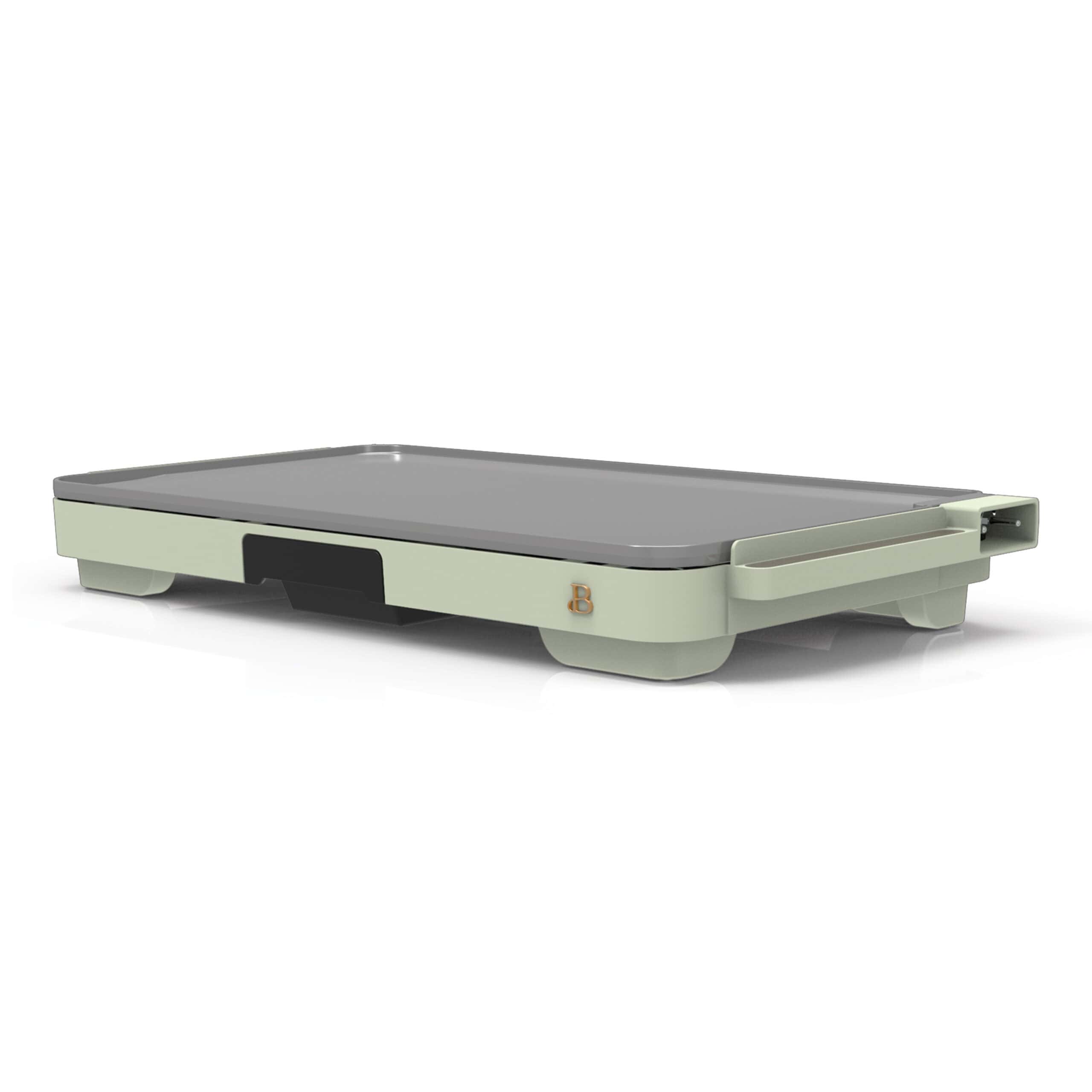 Beautiful XL Electric Griddle 12" x 22"- Non-Stick, Sage Green by Drew Barrymore