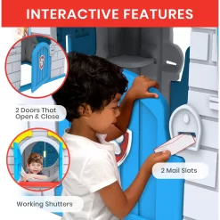 Nick Jr. PAW Patrol Plastic Indoor/Outdoor Playhouse with Easy Assembly by Delta Children