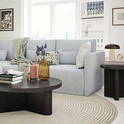 Beautiful Contempo Round Side Table by Drew Barrymore, Speckled Marble Finish