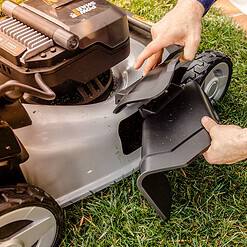 WORX Nitro Power Share 40-volt 21-in Cordless Self-propelled Lawn Mower 5 Ah (2-Batteries and Charger Included)