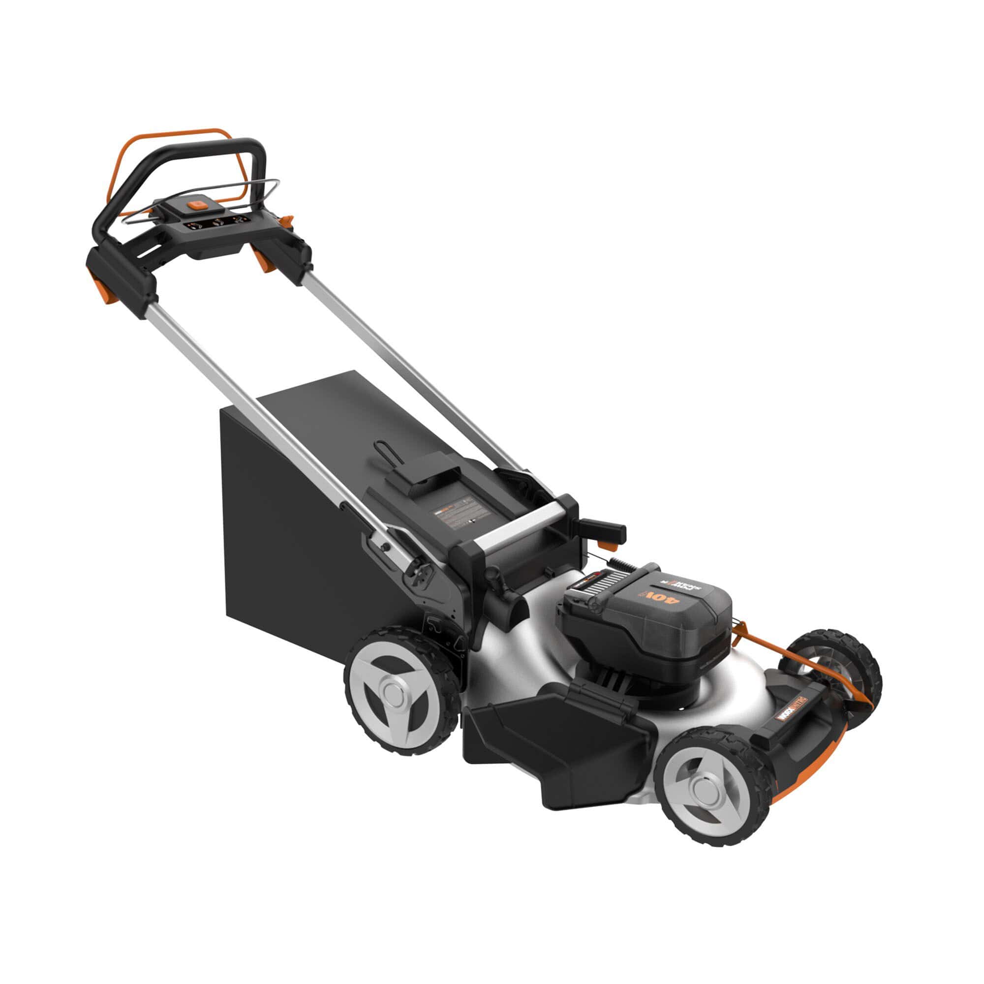 WORX Nitro Power Share 40-volt 21-in Cordless Self-propelled Lawn Mower 5 Ah (2-Batteries and Charger Included)