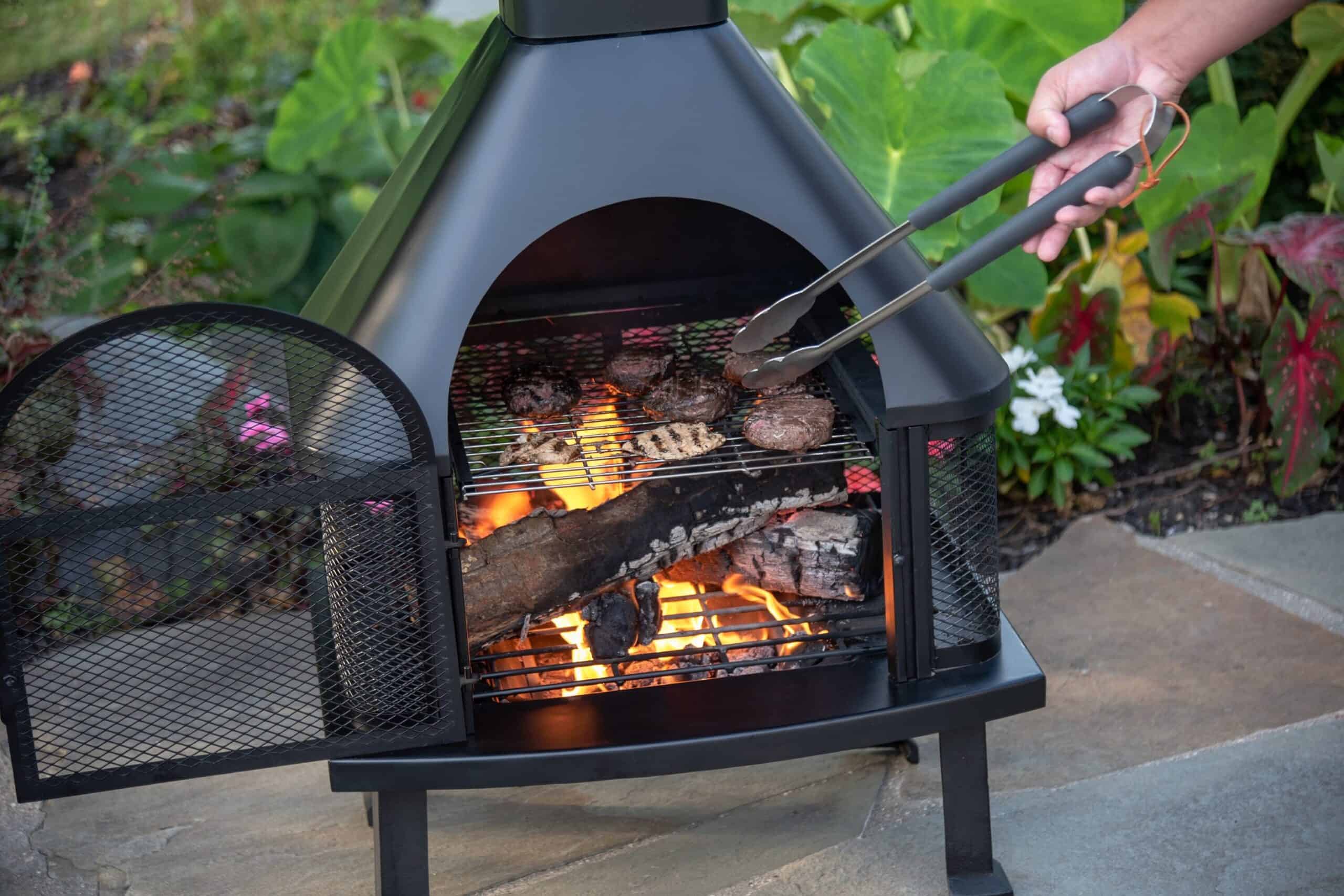 Endless Summer 20.08-in W Black Steel Wood-Burning Fire Pit
