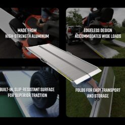 EZ-ACCESS 2.58-ft x 2-ft 1600 Lbs. Capacity Folding Loading Ramp