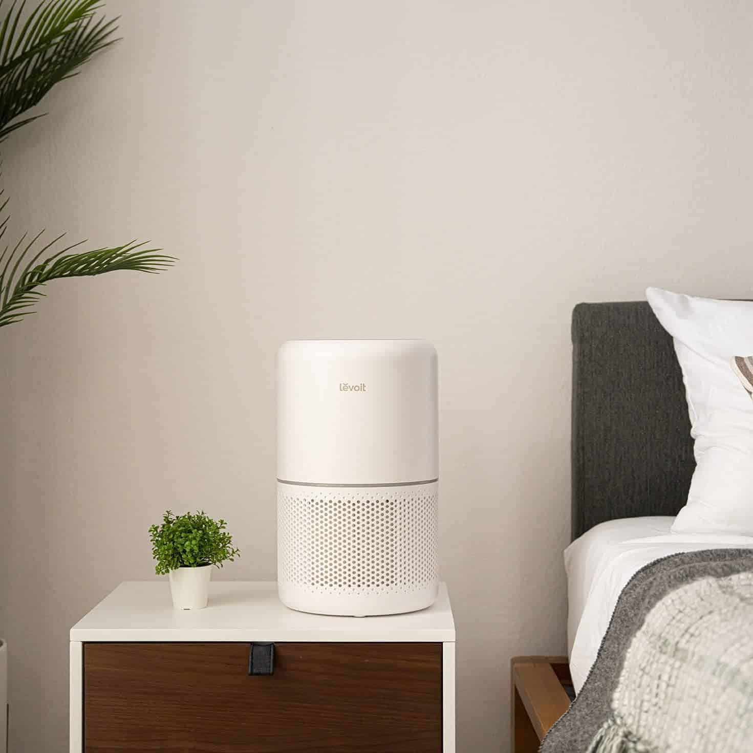 LEVOIT Core300-P Air Purifier for Home Allergies Pets Hair in Bedroom, Covers Up to 1095 ft² by 45W High Torque Motor, White