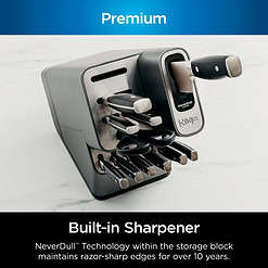Ninja Foodi NeverDull Premium 17-Piece Knife Set with Built-in Sharpener