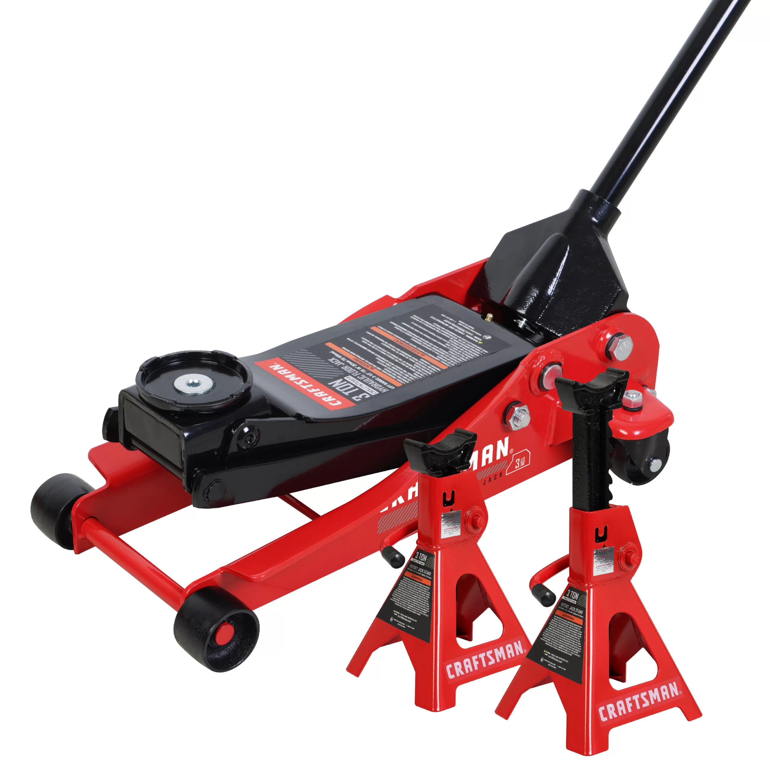 CRAFTSMAN Red 3-Ton Steel Hydraulic Jack Kit