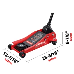 CRAFTSMAN Red 3-Ton Steel Hydraulic Jack Kit