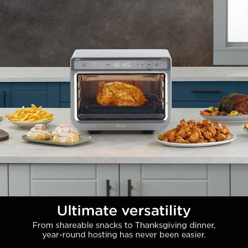 Ninja Prestige Smart XL with Pro Cook System 10-in-1 Air Fry Digital Countertop Convection Toaster Oven, 1800 Watts, Stainless Steel, DT551