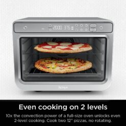 Ninja Prestige Smart XL with Pro Cook System 10-in-1 Air Fry Digital Countertop Convection Toaster Oven, 1800 Watts, Stainless Steel, DT551