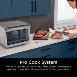 Ninja Prestige Smart XL with Pro Cook System 10-in-1 Air Fry Digital Countertop Convection Toaster Oven, 1800 Watts, Stainless Steel, DT551