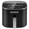 Nuwave Brio Plus 8 Qt Air Fryer, PFAS Free, New & Improved, Digital Touch Screen, Cool White Display, Black