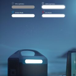DaranEner Portable Power Station 56000mAh, 179.2Wh LiFePO4 Battery Backup w/ 2 300W (Peak 600W) AC Outlets