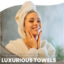 KAHAF Collection 6-Pack Bath Towels - Lightweight - Extra Absorbent - Shower towels (Multi, 27 inchesx54 inches)