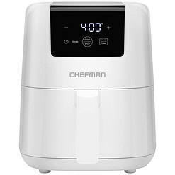 CHEFMAN 2 Qt Mini Air Fryer – Digital Space-Saving Compact Air Fryer with Nonstick and Dishwasher Safe Basket, White
