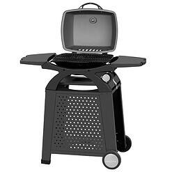 MASTER COOK Gas Grill, BBQ Propane Gas Grill with Side Tables Grill Cart, Portable Tabletop Gas Grill