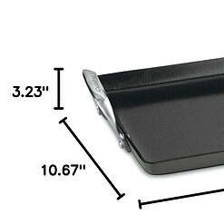 Cuisinart GG45-25 GreenGourmet Hard-Anodized Nonstick 10-Inch by 18-Inch Double-Burner Griddle, Black