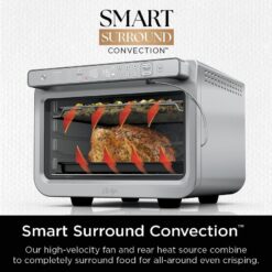 Ninja Prestige Smart XL with Pro Cook System 10-in-1 Air Fry Digital Countertop Convection Toaster Oven, 1800 Watts, Stainless Steel, DT551