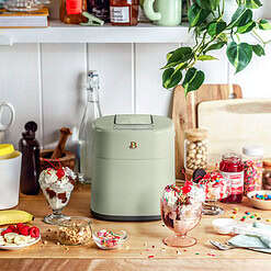 Beautiful 1.5 Qt Ice Cream Maker with Touch Activated Display, Sage Green by Drew Barrymore