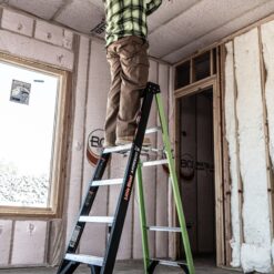 Little Giant Ladders A-Force 6-ft Fiberglass Type 1- 250-lb Load Capacity Step Ladder