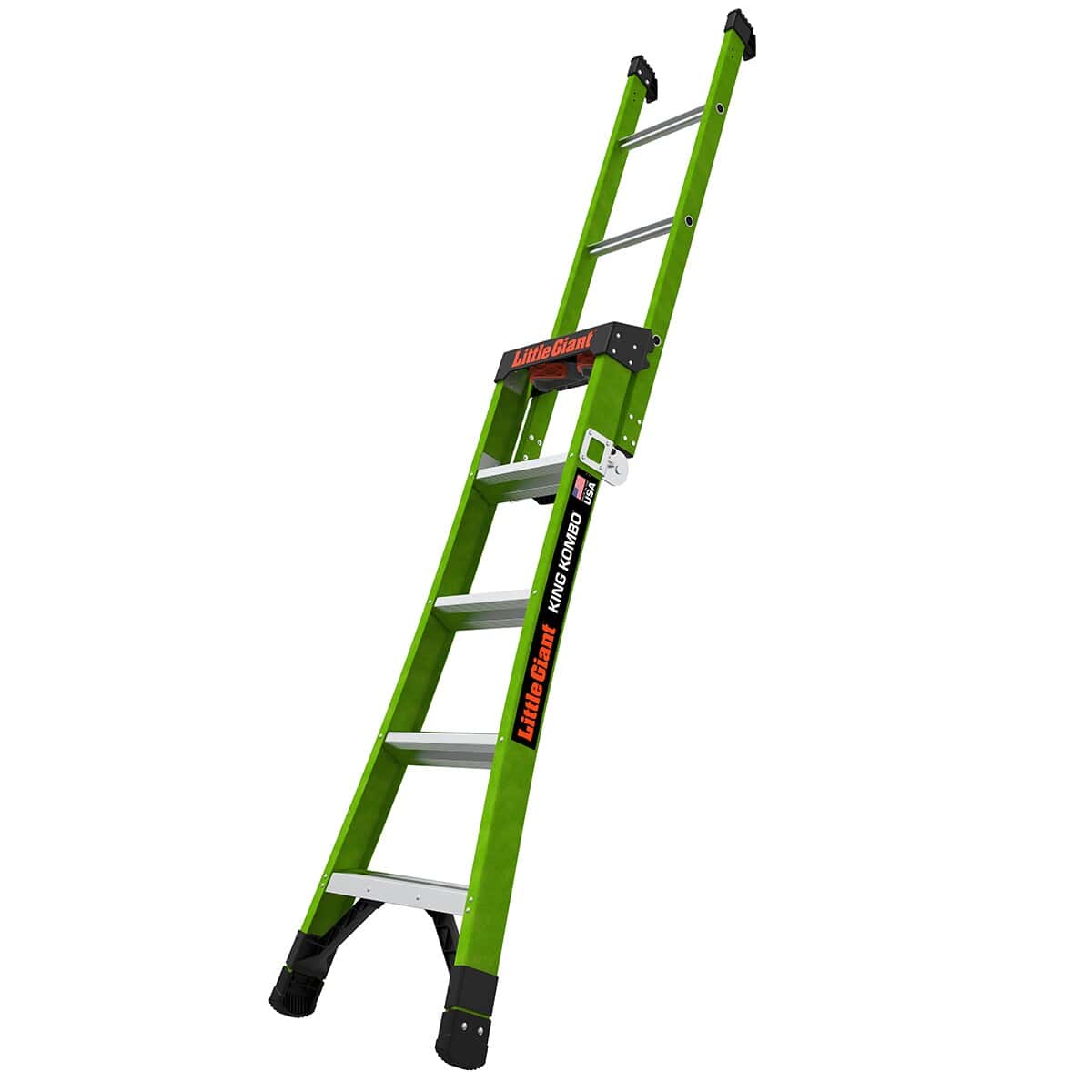 Little Giant Ladders King Kombo 2 5-ft Fiberglass Type 1aa- 375-lb Load Capacity Step Ladder