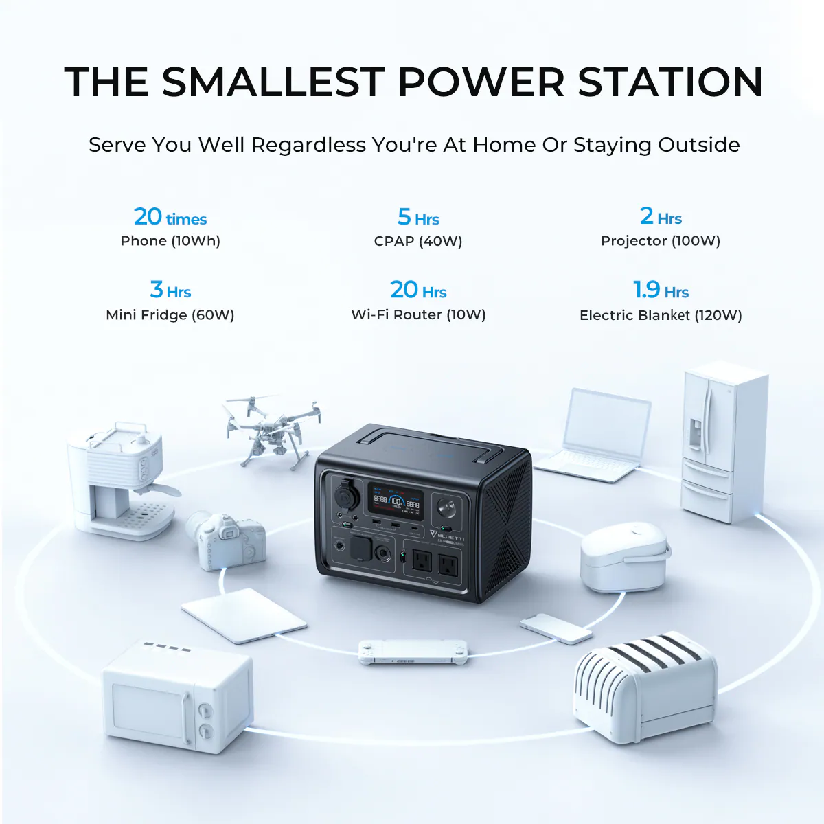 BLUETTI 268Wh 600-Watt Portable Power Station