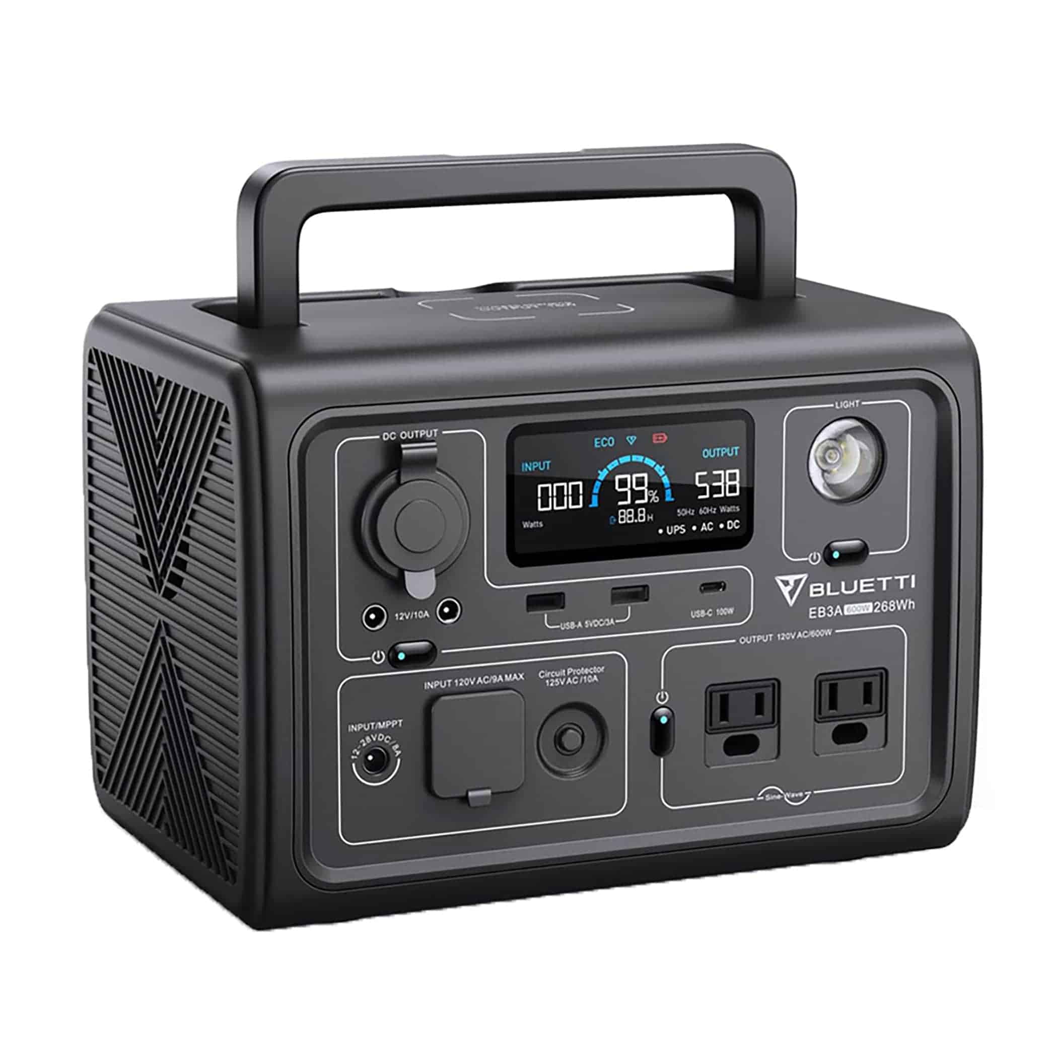 BLUETTI 268Wh 600-Watt Portable Power Station