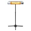 Sengoku 10000-BTU 120-Volt Black Steel Electric Patio Heater