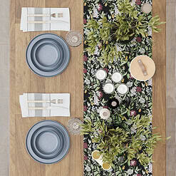Beautiful Modern Dots 12 Piece Stoneware Dinnerware Set Cornflower Blue by Drew Barrymore