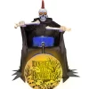 Haunted Living 4-ft Bluetooth Reaper Band LED Drummer Animatronic