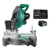 Metabo HPT 10-in 18-volt Single Bevel Cordless Miter Saw (Battery and Charger Included)