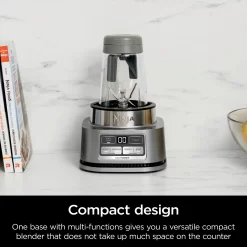 Ninja - Foodi Smoothie Bowl Maker and Nutrient Extractor 1200WP smartTORQUE 4 Auto-iQ Presets - Silver