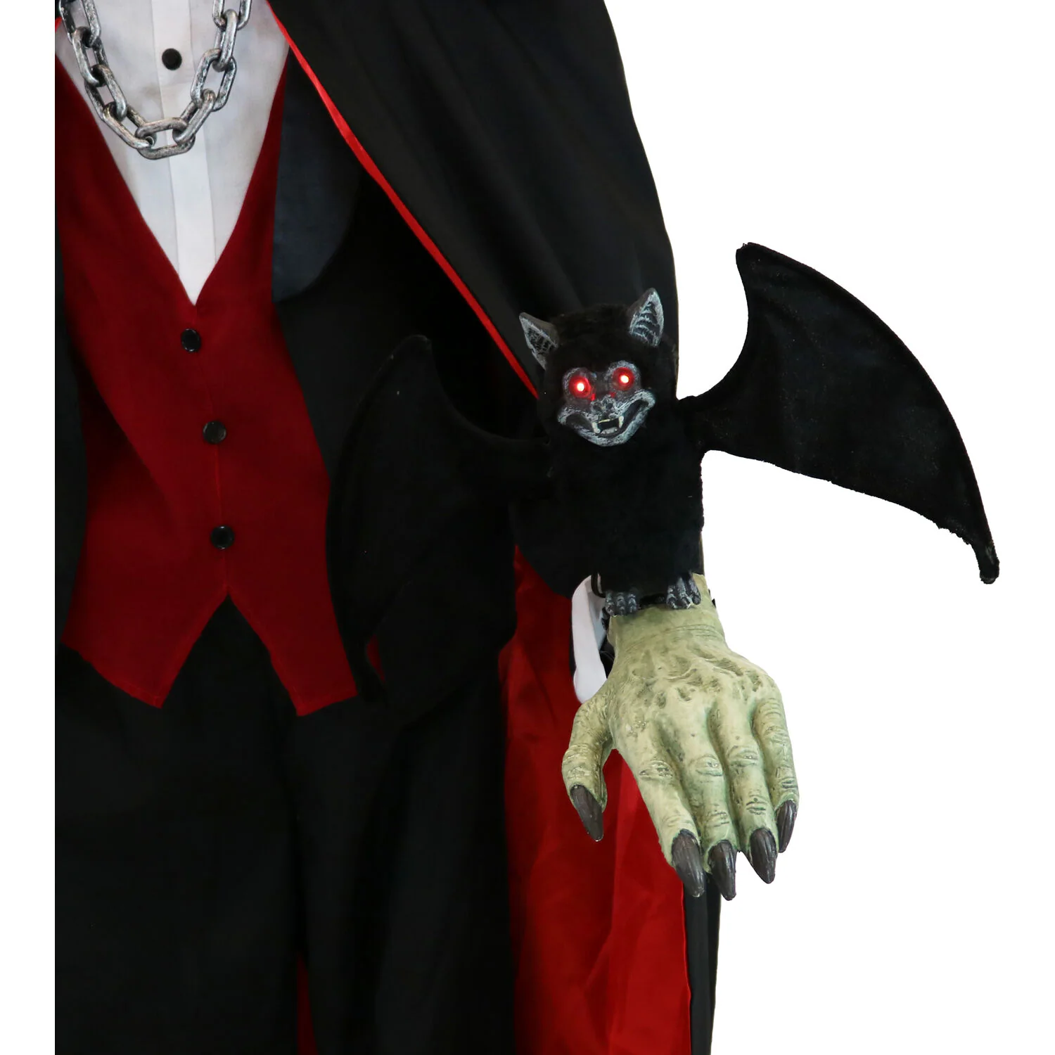 Haunted Hill Farm 5.5-ft Freestanding Motion Activated Talking Lighted Vampire Animatronic