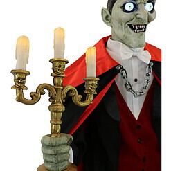 Haunted Hill Farm 5.5-ft Freestanding Motion Activated Talking Lighted Vampire Animatronic